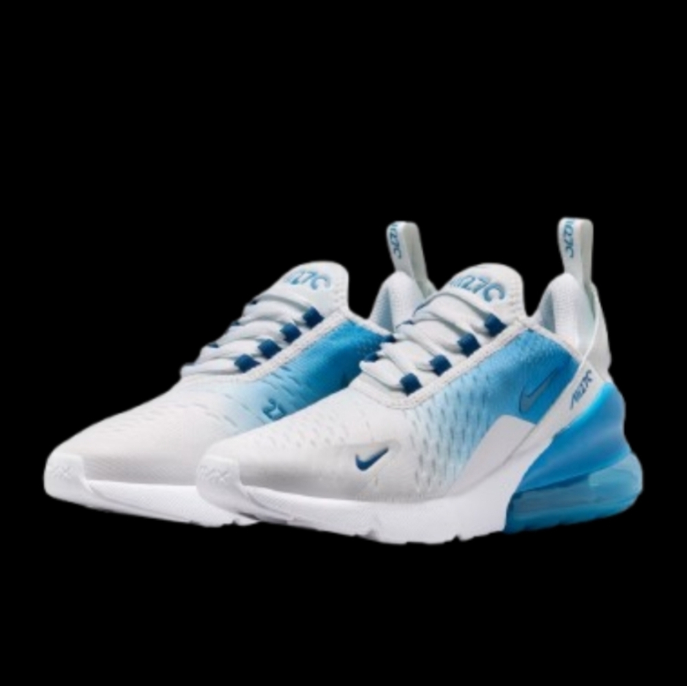 Nike Air Max 270 Running Womens/Kids White Dutch Blue Court Blue